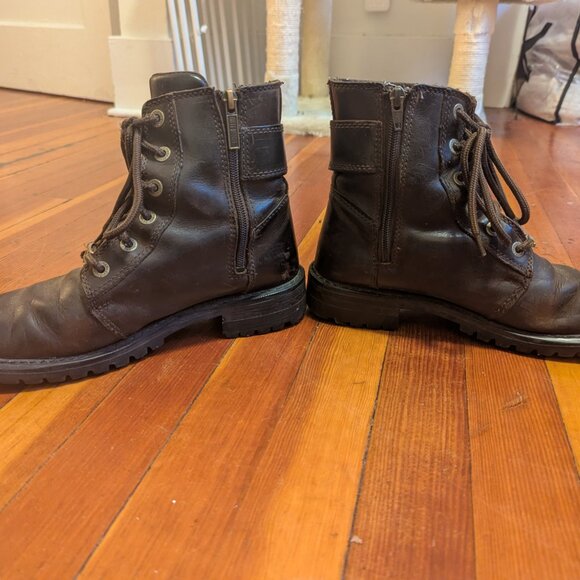 Rugged Harley Davidson Leather Biker Boots w/ Buckles - Picture 2 of 9